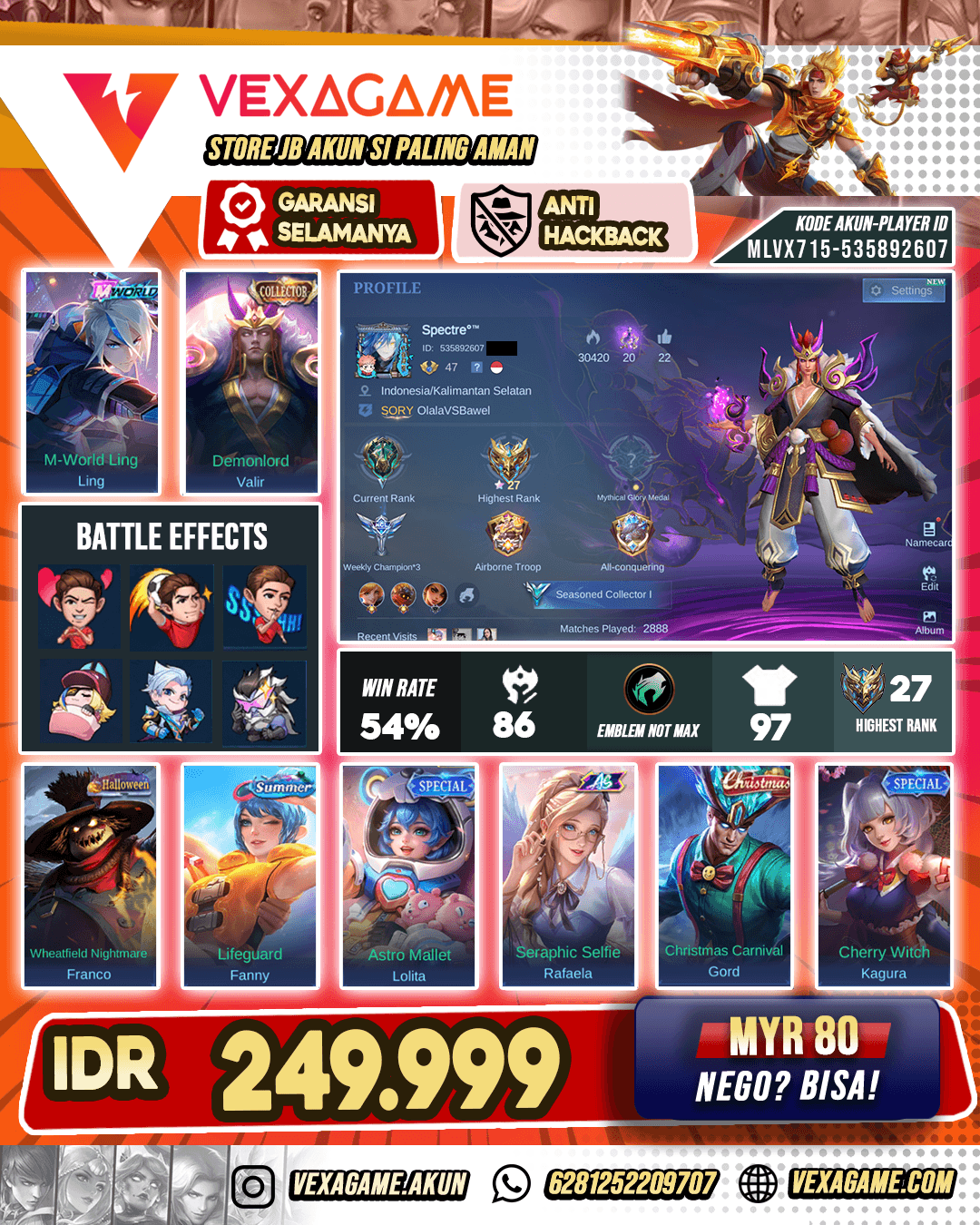 Valir Collector Polosan Murah