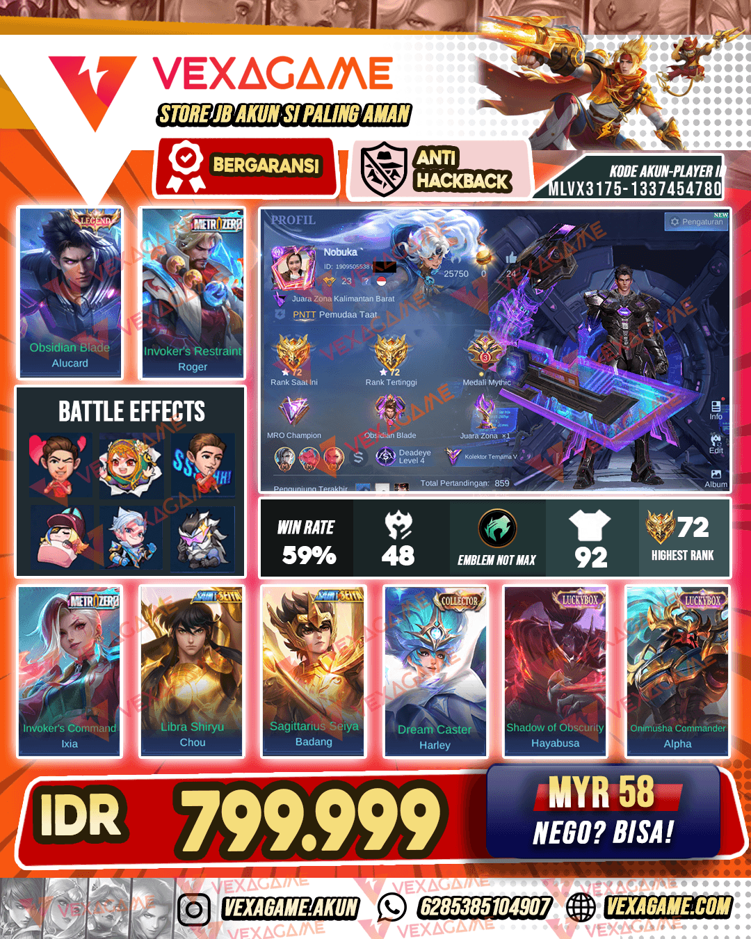 2 Metro Zero | 2 Saint Saiya Gold | 1 Legend | 1 CC