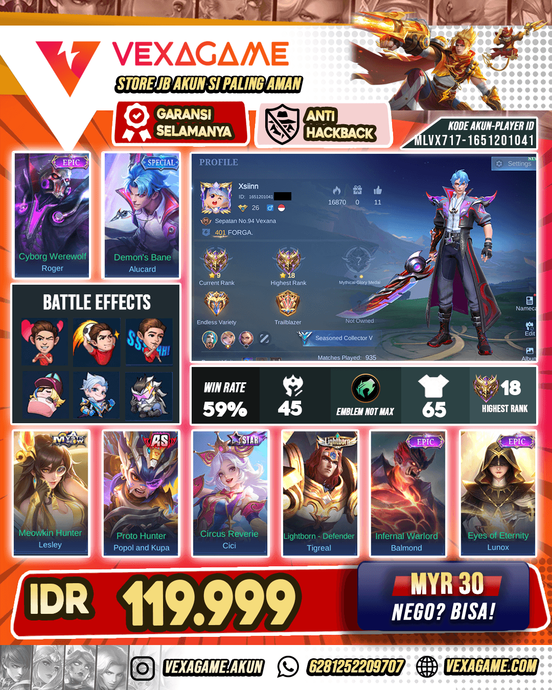 Alucard Spesial Murah