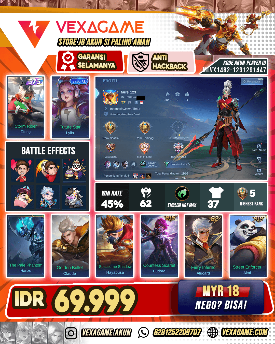 Zilong Storm Murah