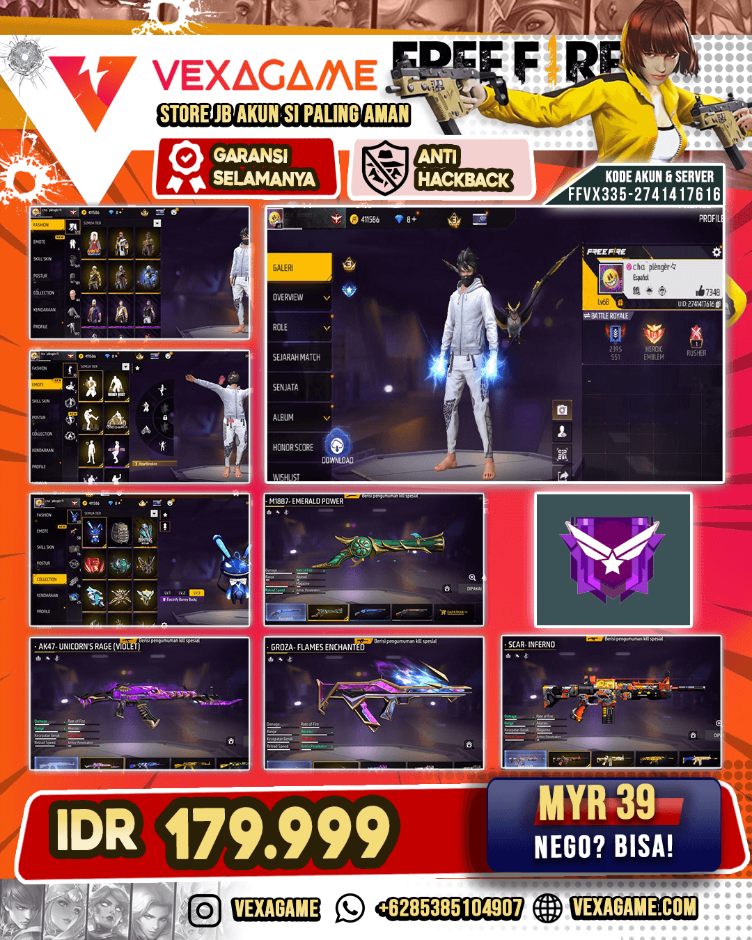 SG Terompet | M4A1 Glacier Netherworld | SCAR Inferno | Vault 250+