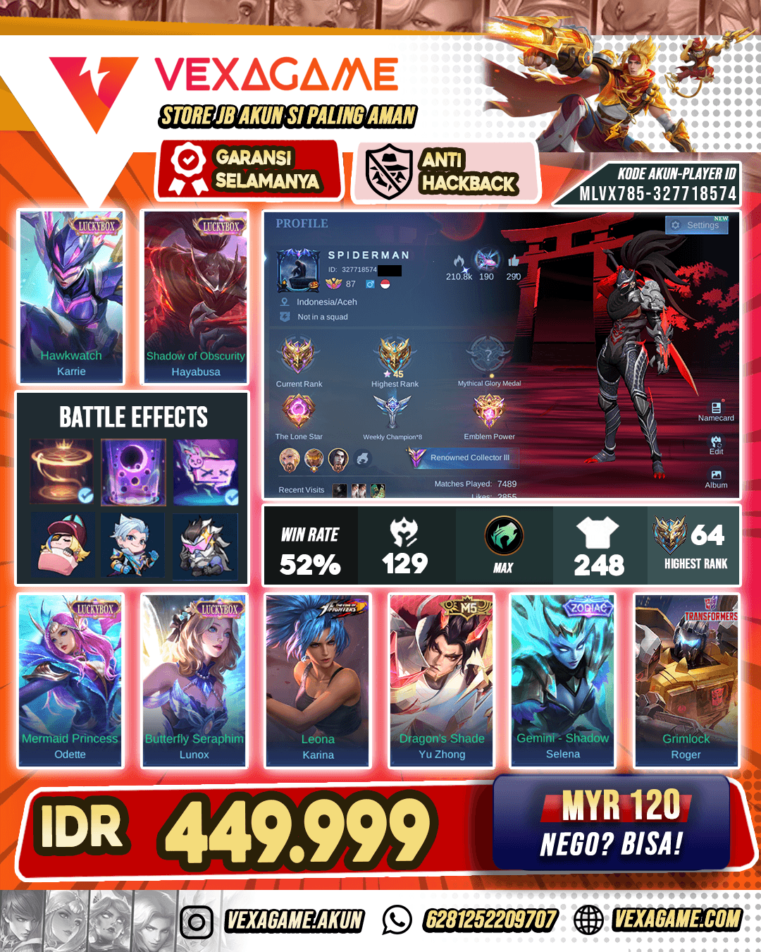 Hayabusa Lucky Box | Lunox Lucky Box | Recall Tass Tass Merah