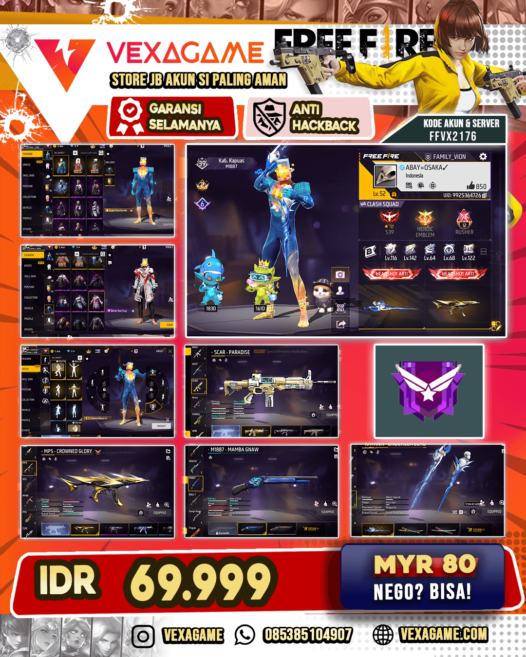 Super Gamer Bundle | SCAR Paradise | MP5 Crowned Glory | Katana ON