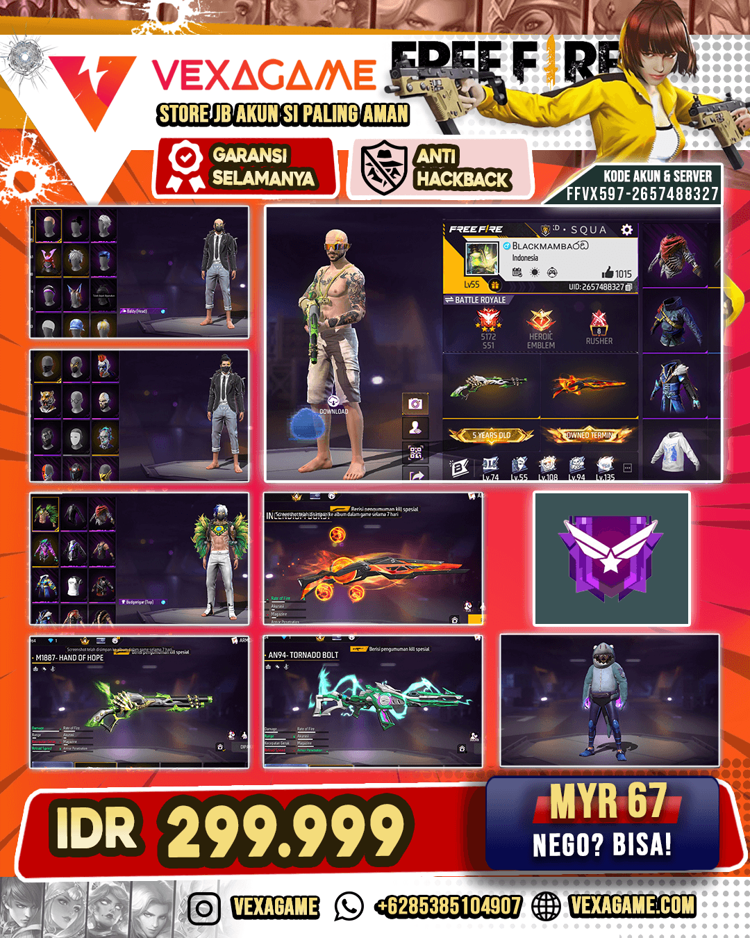 SG LUMUT & INCIDIUM BURST | AK47 UNICORN RAGE | VAULT 150++