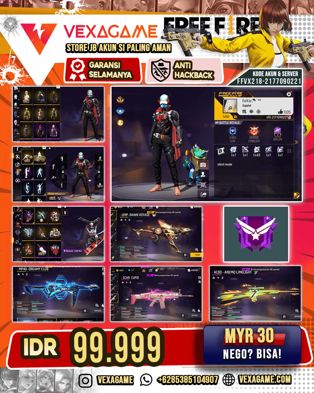 SCAR Cupid | M4A1 Glacier Netherworld | MP40 2 Rasa  | Bundle Minato