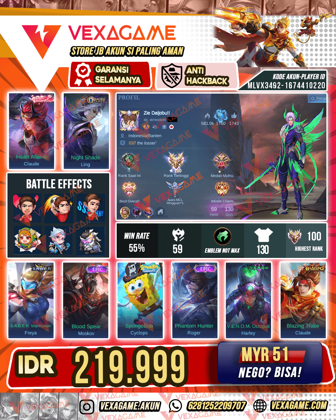 Ling Dragon Tamer X Fanny 9th  | Ex Immortal