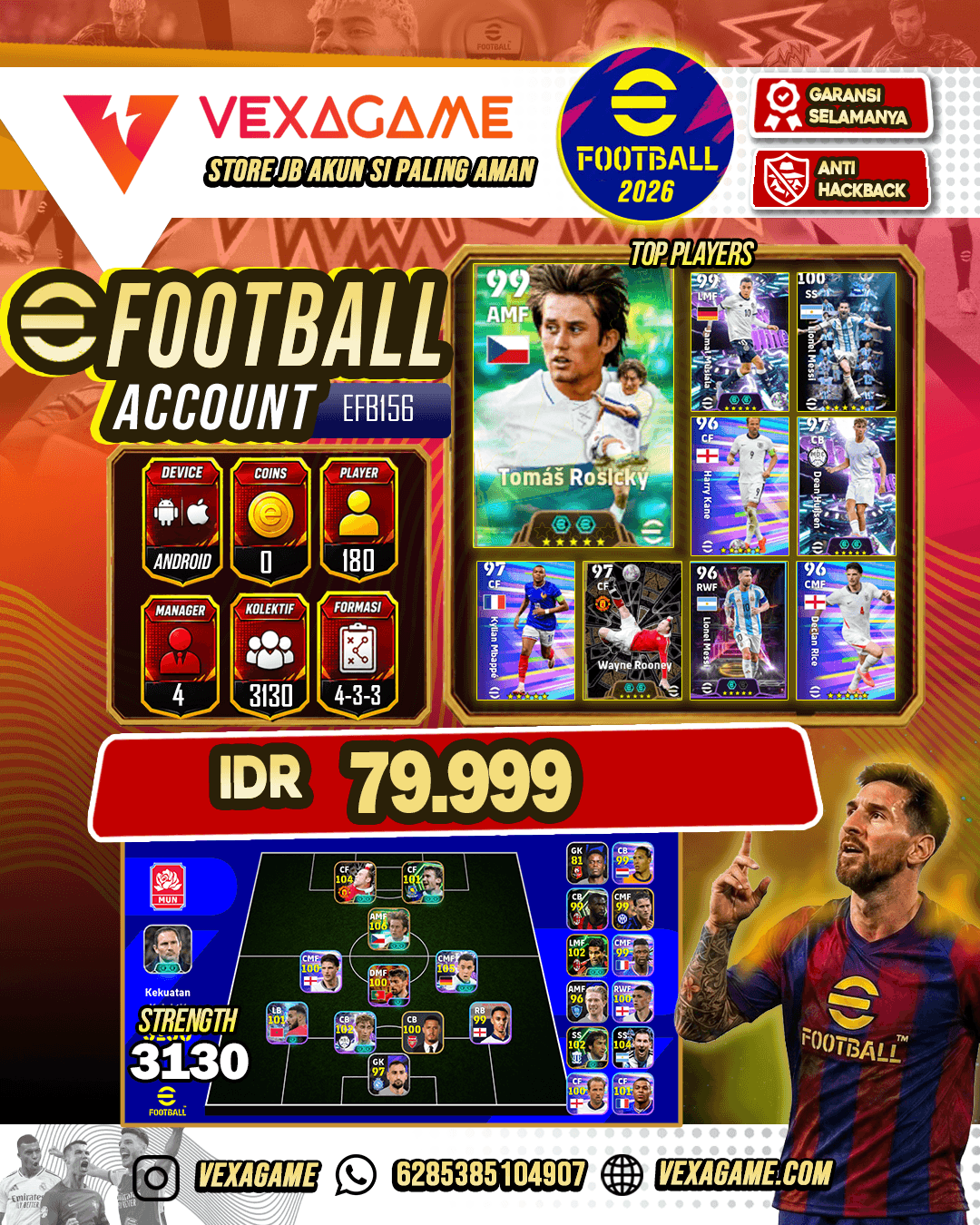 Tomáš Rosický, Wayne Rooney, Jamal Musiala, Lionel Messi