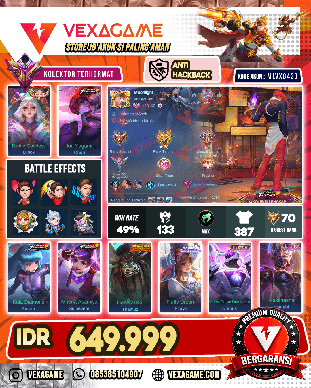 Lunox Legend | 3 KOF | 2 Luckybox