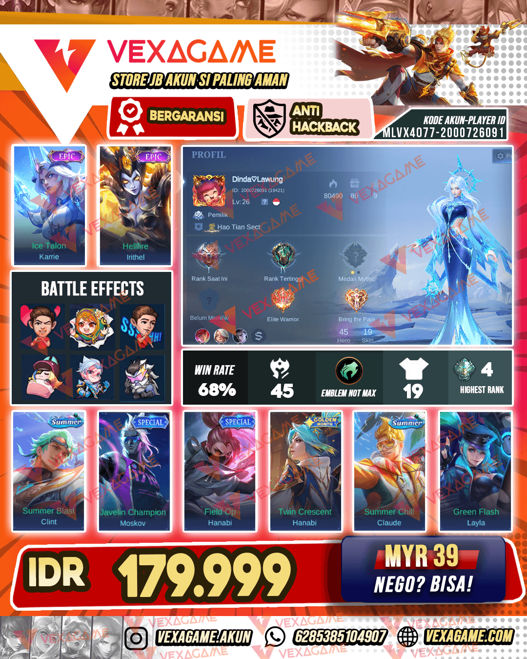 Akun Murah Polosan