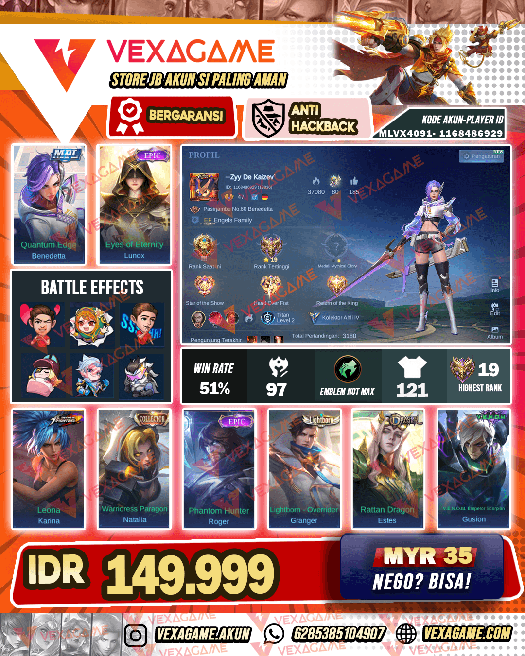 Bennedeta MPL | LUnox Epic