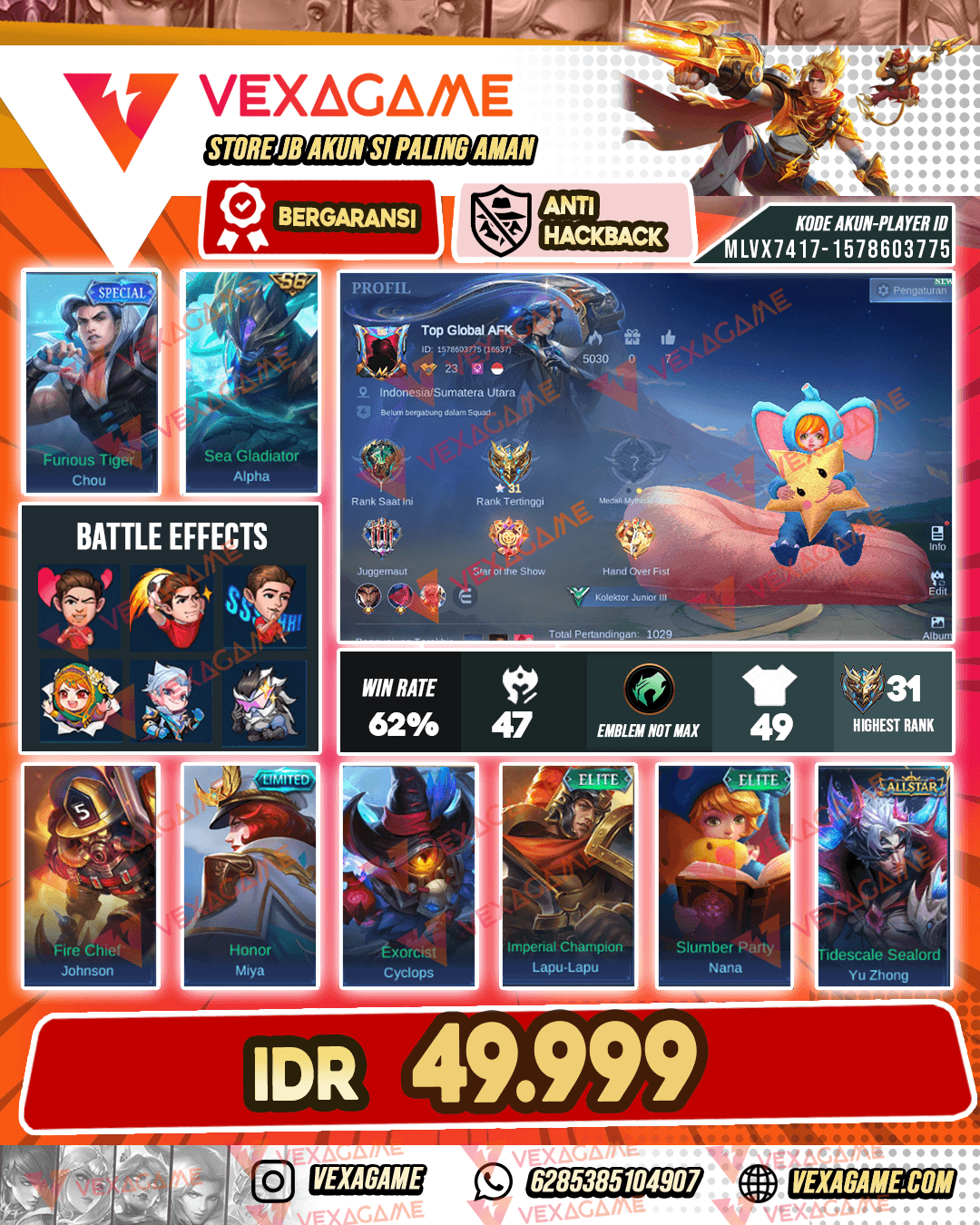 Akun Murah Harga Merakyat