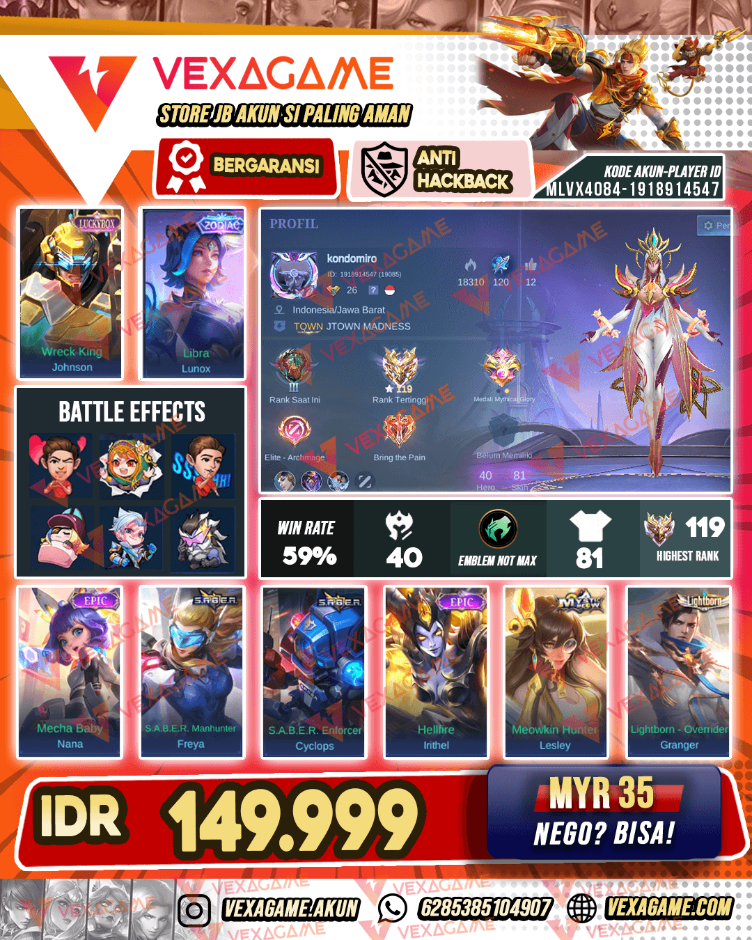 Johnson Luckybox | Lunox Zodiac | Ex Immortal