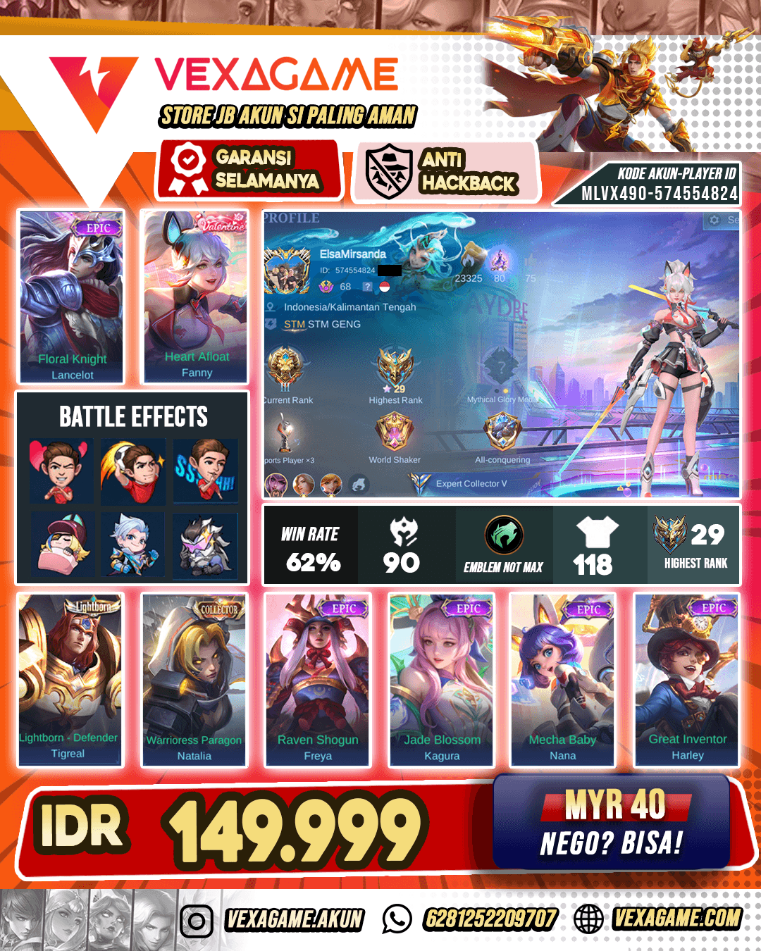 Fanny Valentine Murah