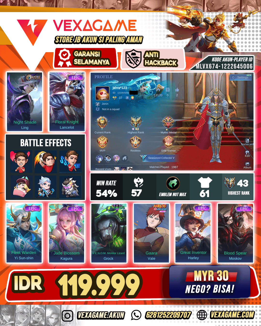 Lancelot Epic | Kagura Epic | Moskov Epic