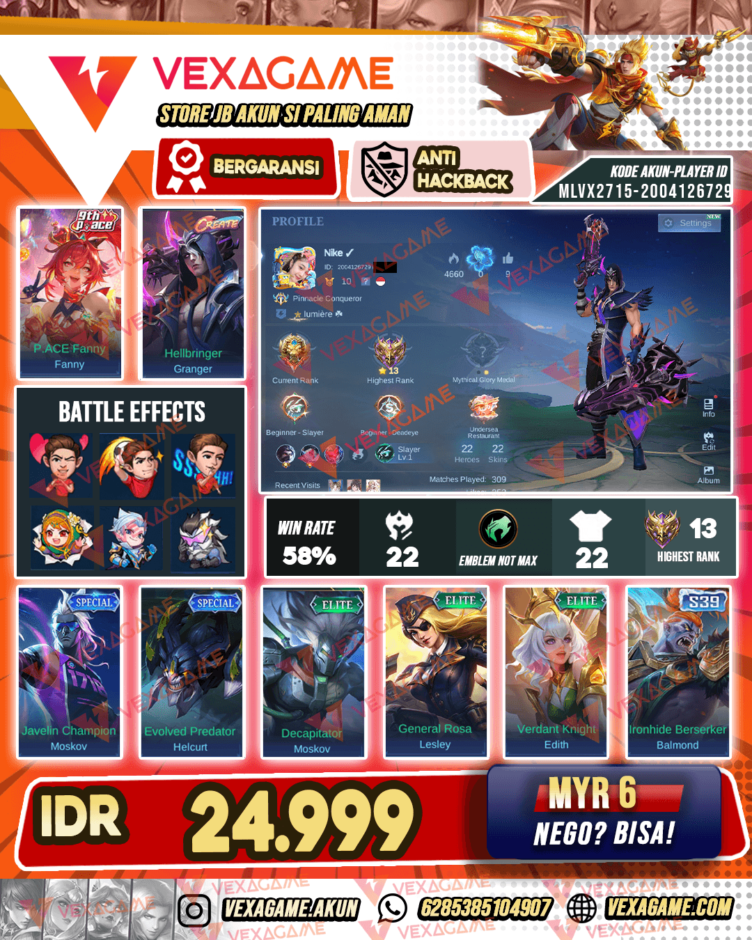 Akun Murah