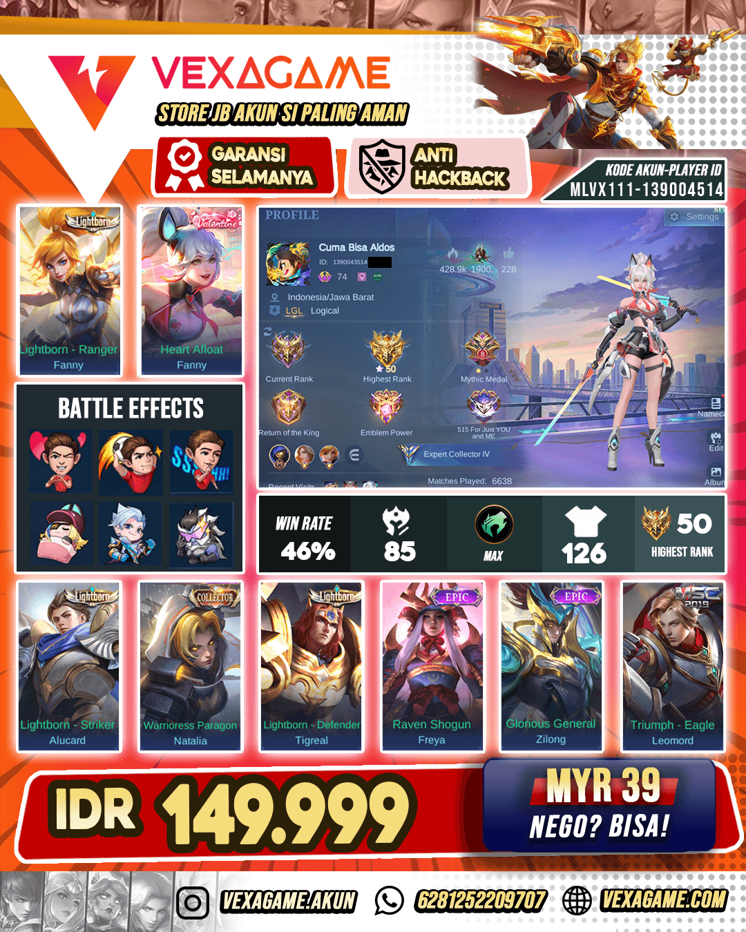 Fanny Valentine Murah