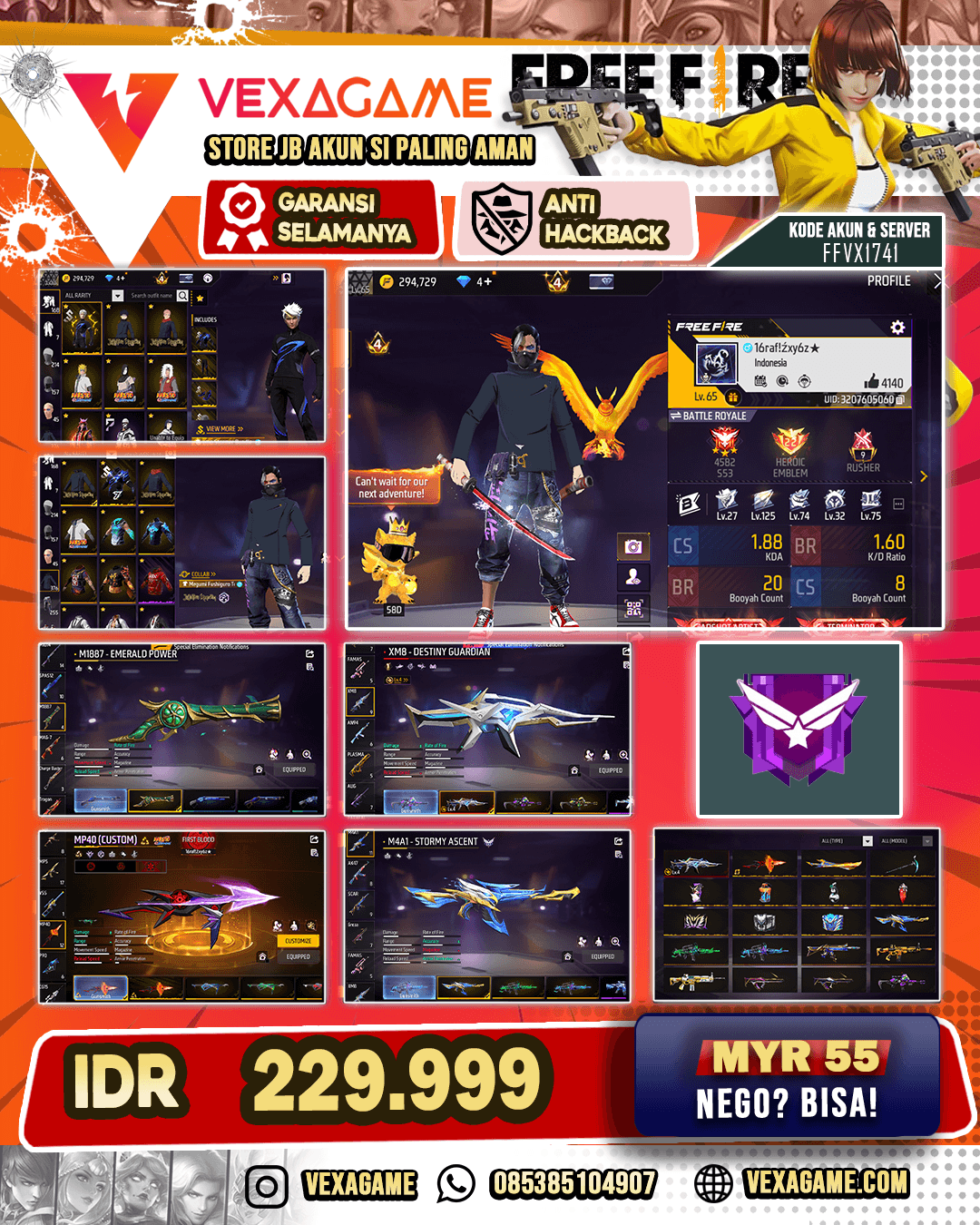 XM8 EVO LV.4 | SG2 TEROMPET | MP40 UCHIHA | BUNDLE ANEMO STORMER | BUNDLE ITADORI | BUNDLE MEGUMI | BUNDLE MINATO | BUNDLE OROCHIMARU | SEPATU JORDAN