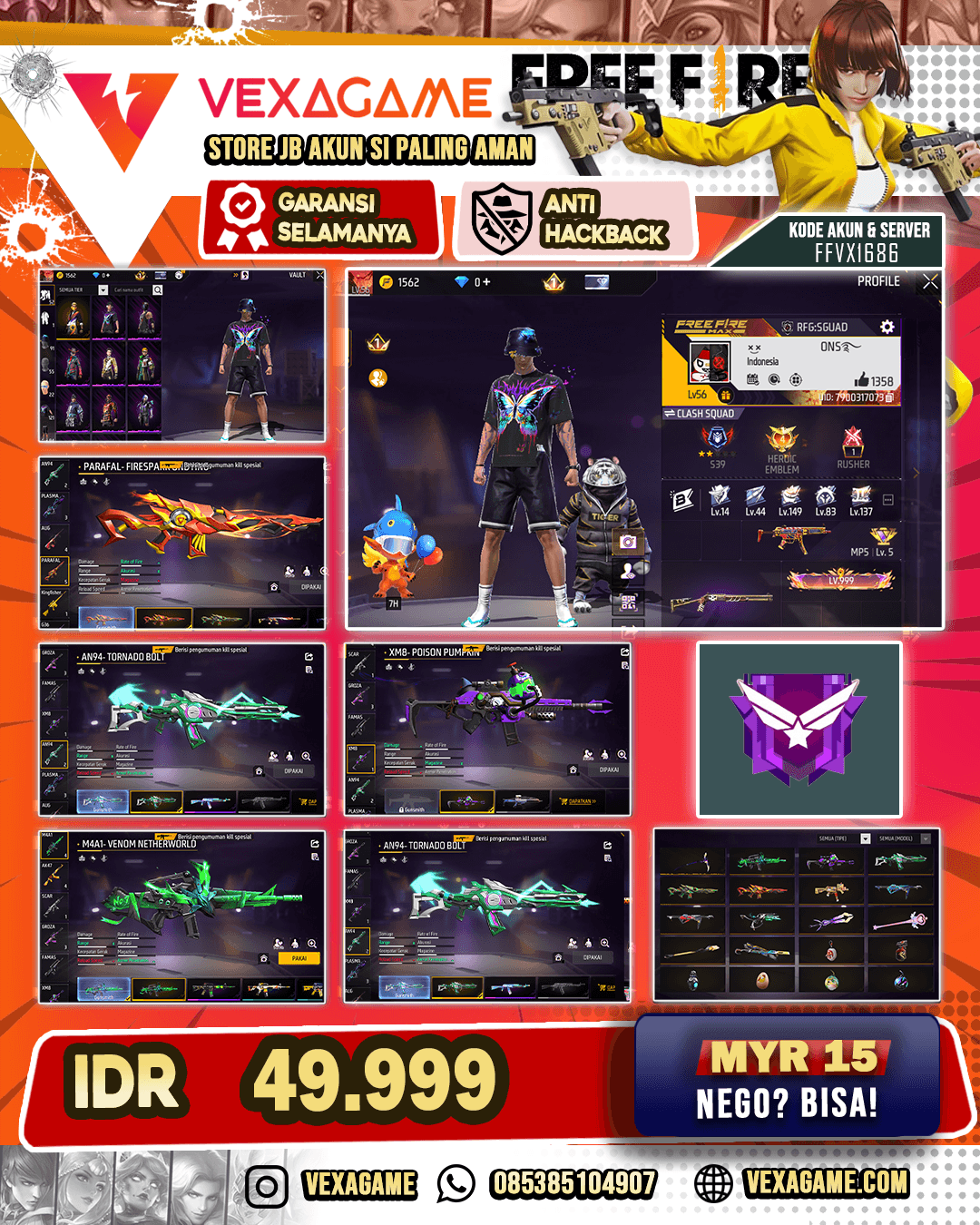AKUNMURAH | MP40 INCUBATOR | M4A1 INCUBATOR | UMP INCUBATOR | VAULT 100+