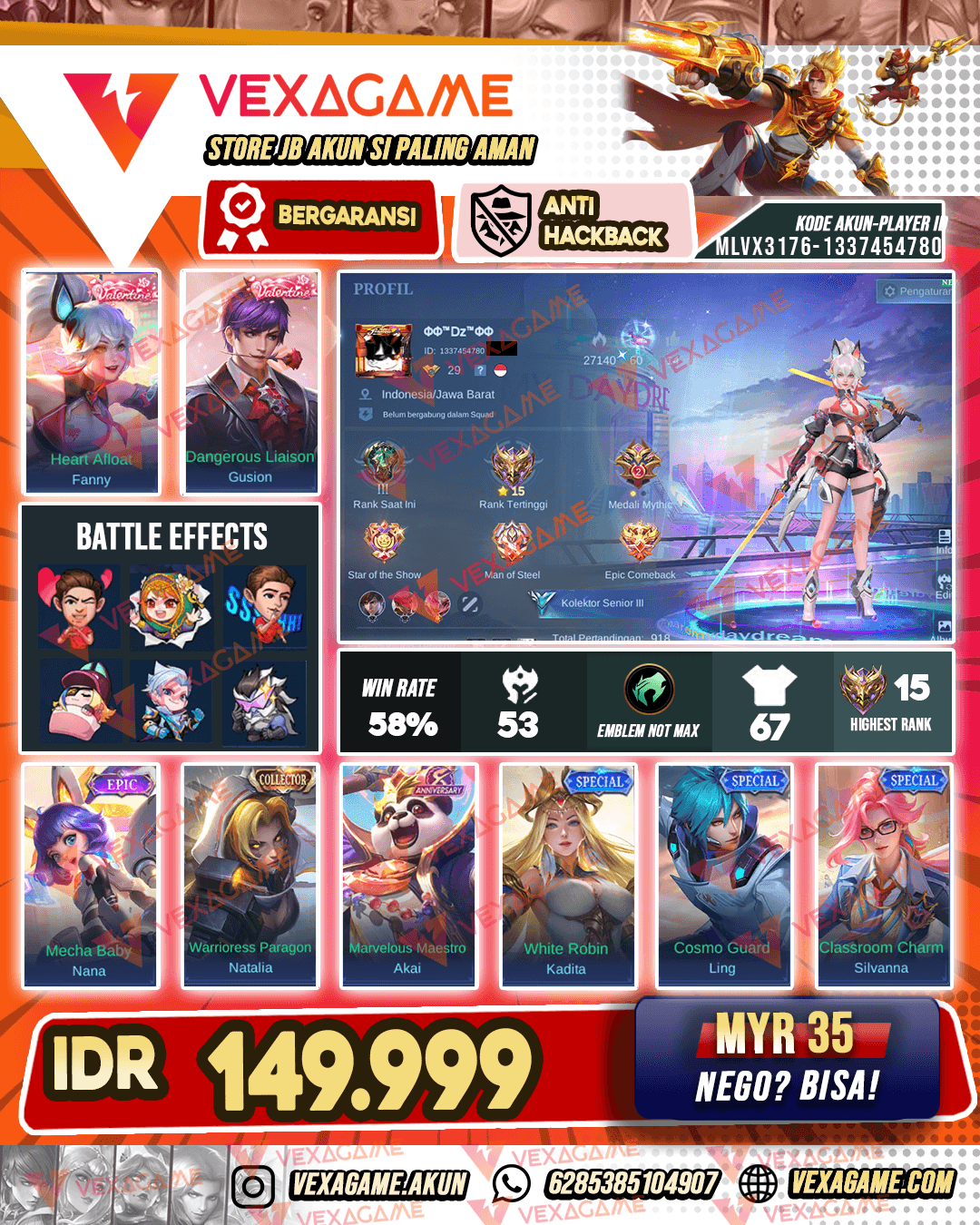 Fanny Valentine | Gusion Valentine