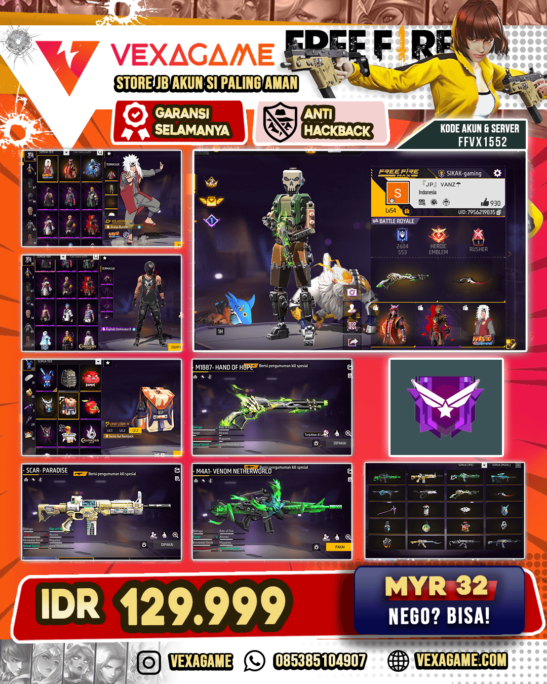 SG Lumut | M4A1 Venom Netherworld | Scar Paradise