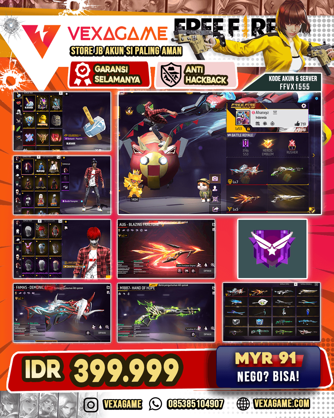 2 EVO 1 Max | SG 3 Rasa (Gurun-Terompet-Lumut) | Face Joker V2