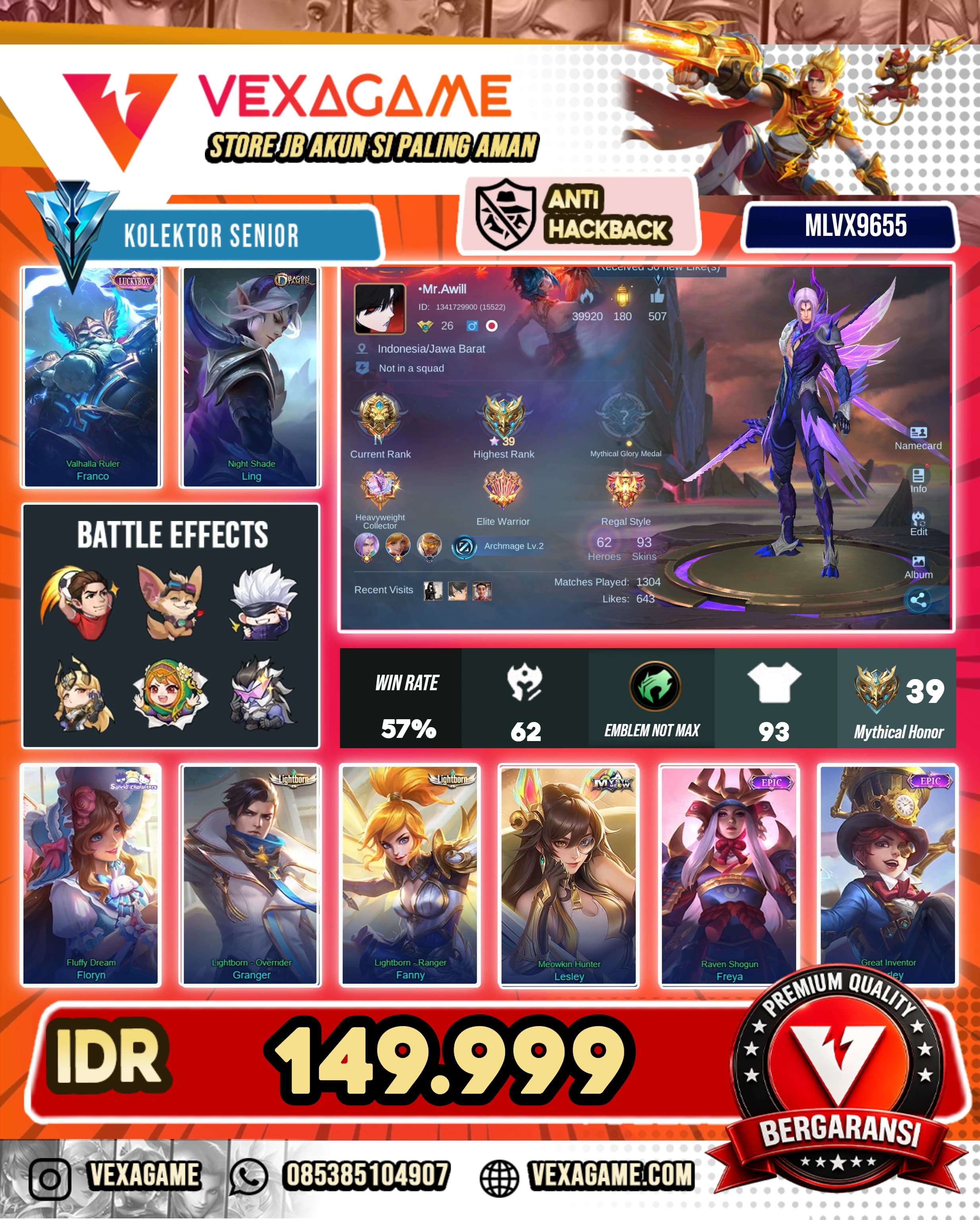 Ling Dragon Tamer | Franco Luckybox