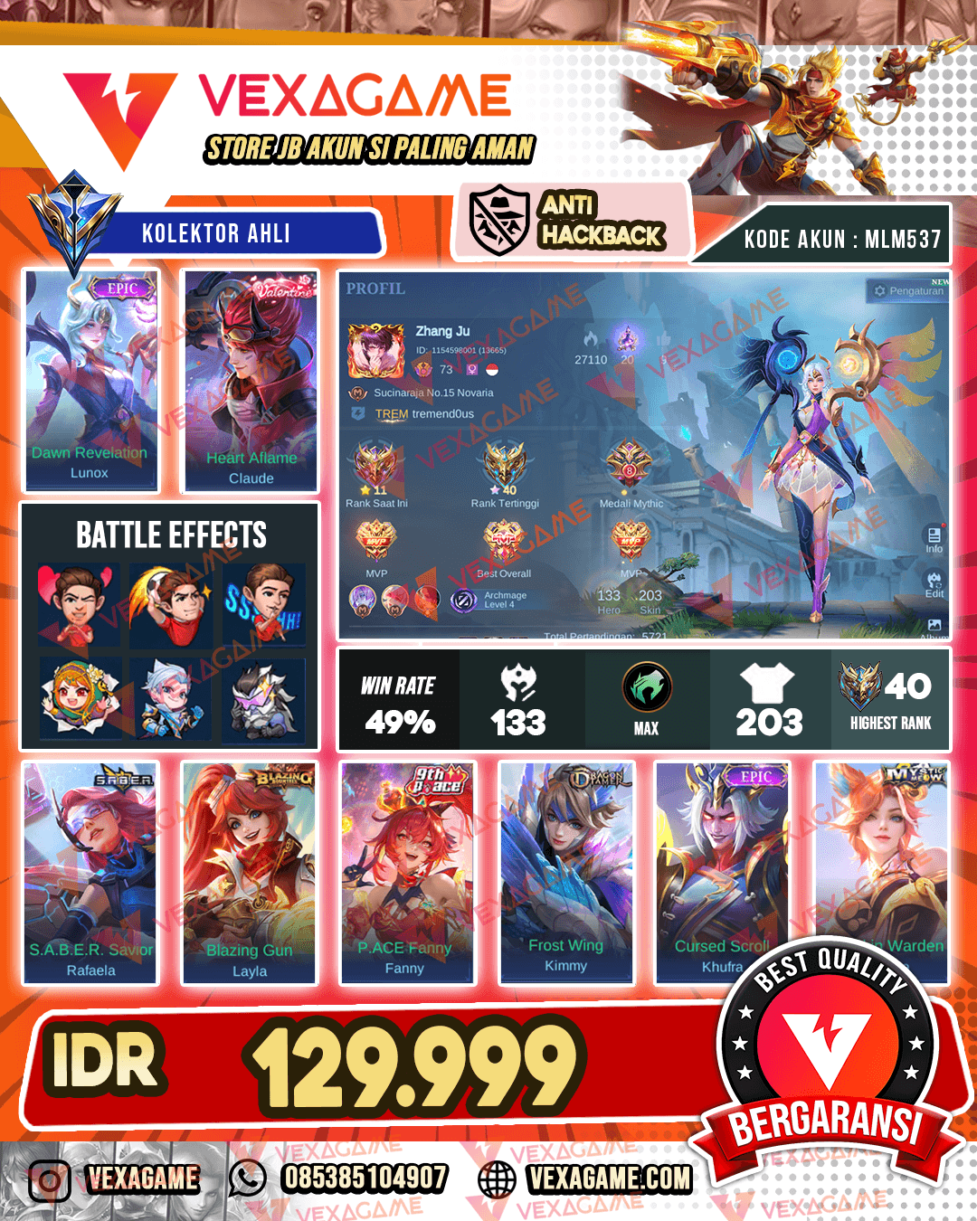 Lunox Epic | Claude Valentine