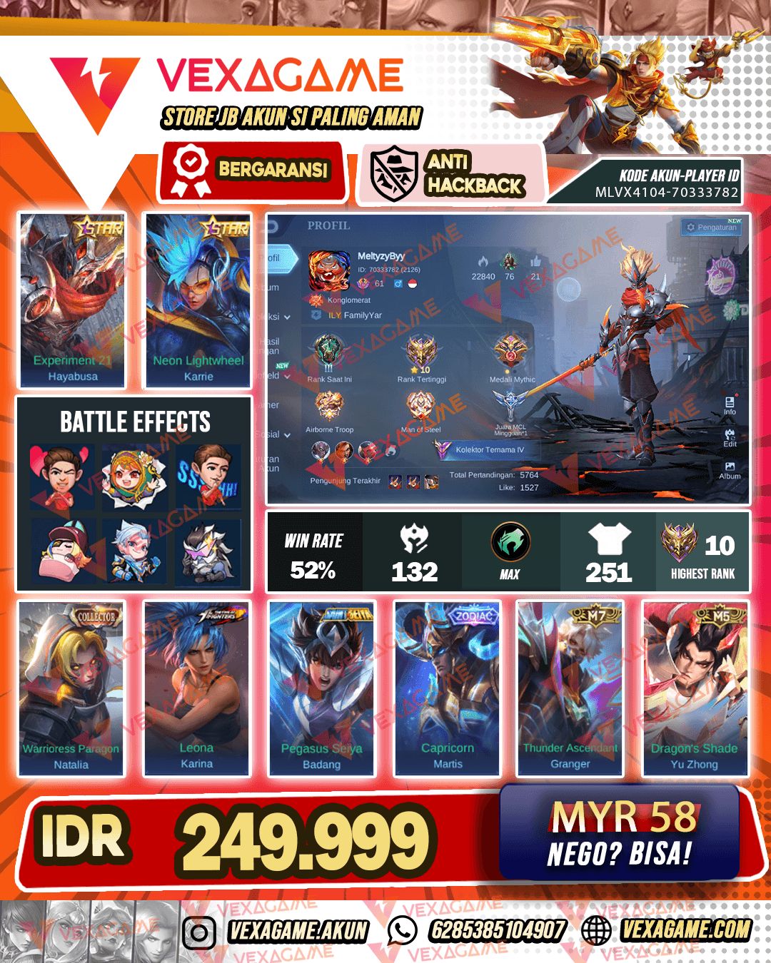 Hayabusa Star Kuning | Karrie Star Kuning