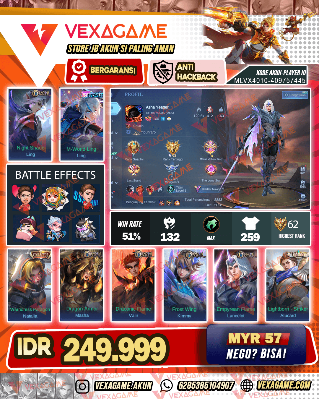 Ling Dragon Tamer X Ling M World | Emblem MAX & Hero MAX