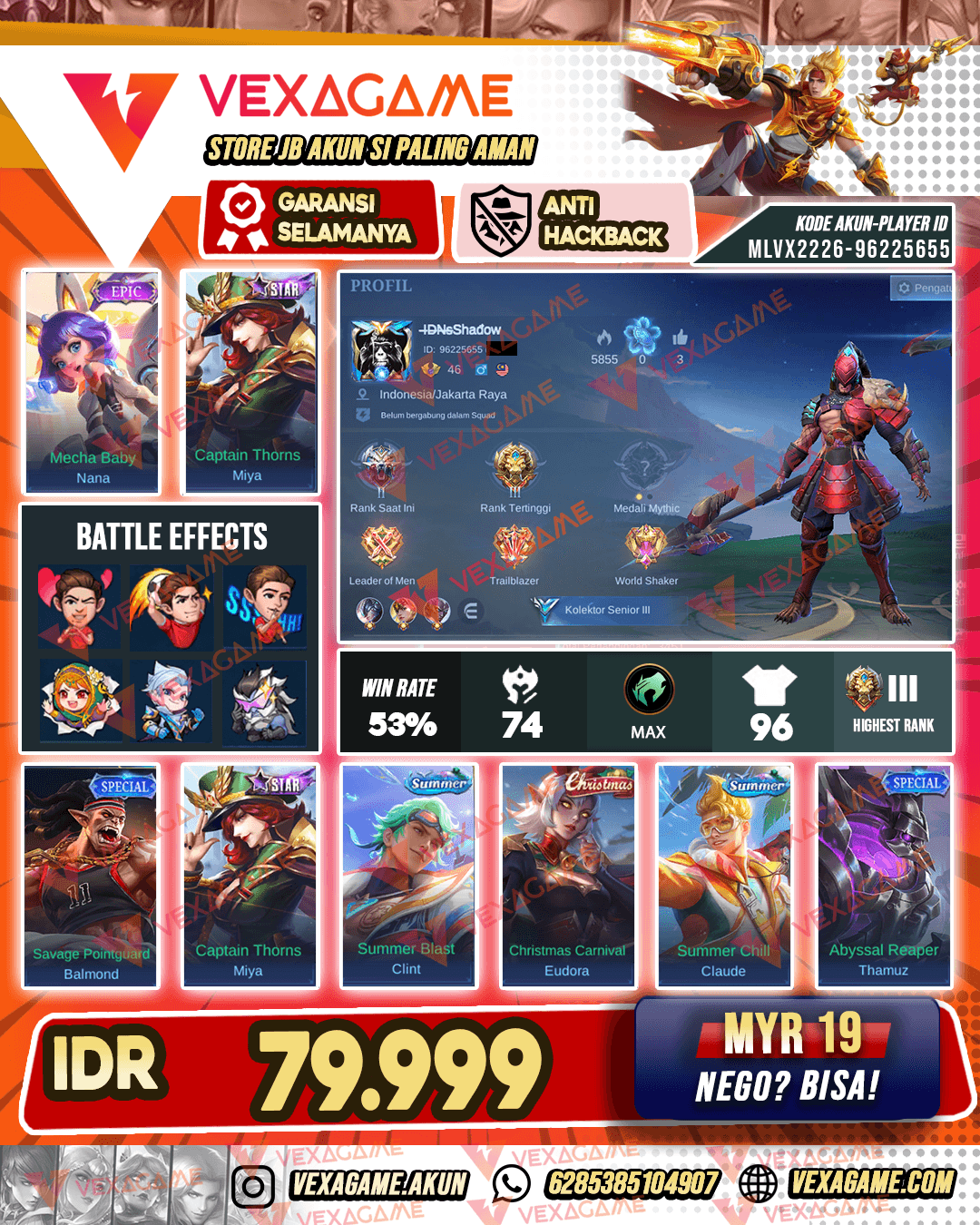 Akun Murah | Emblem MAX