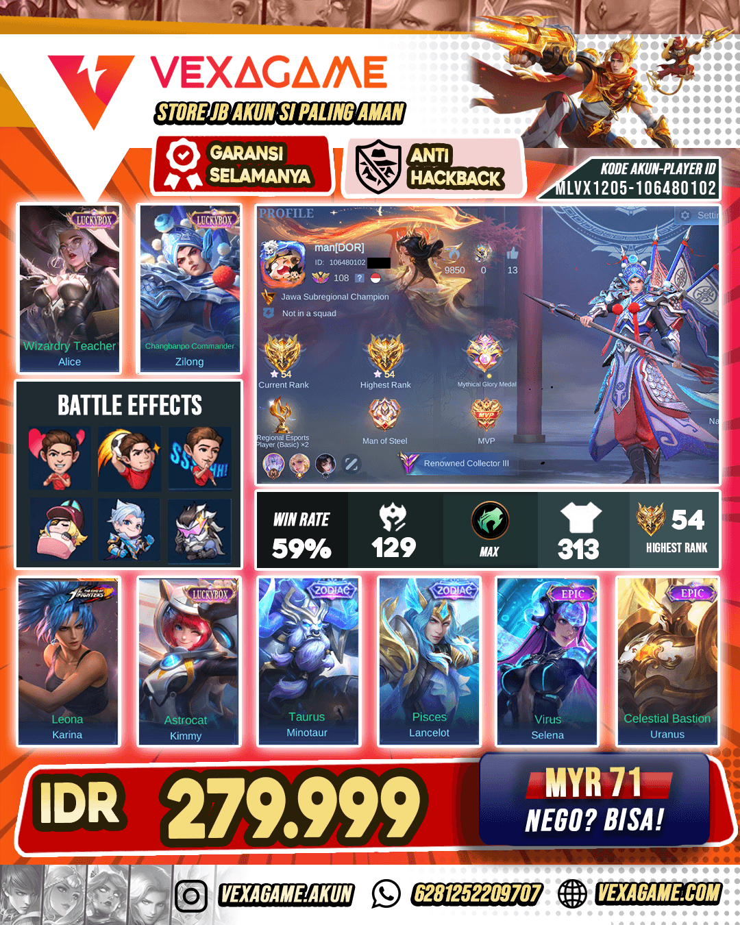 Zilong Luckybox X Alice Luckybox