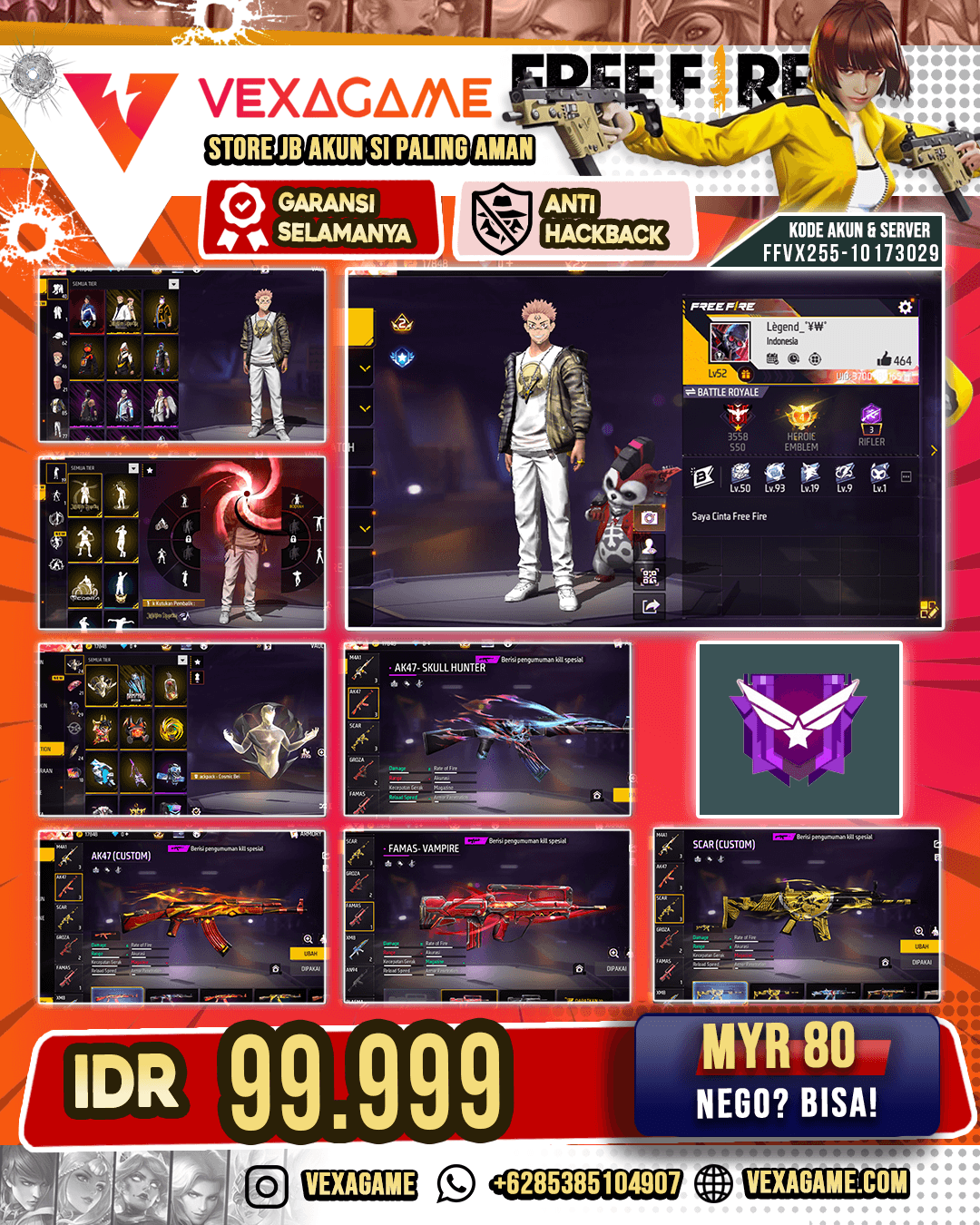 Akun Murah Bundle Sukuna X Navy Starsea