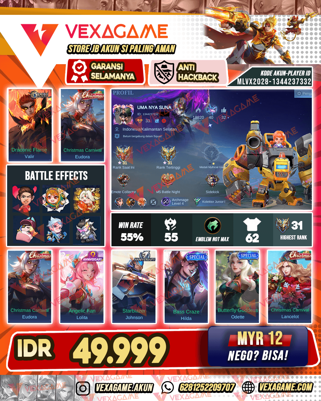 Akun Murah Harga Pelajar