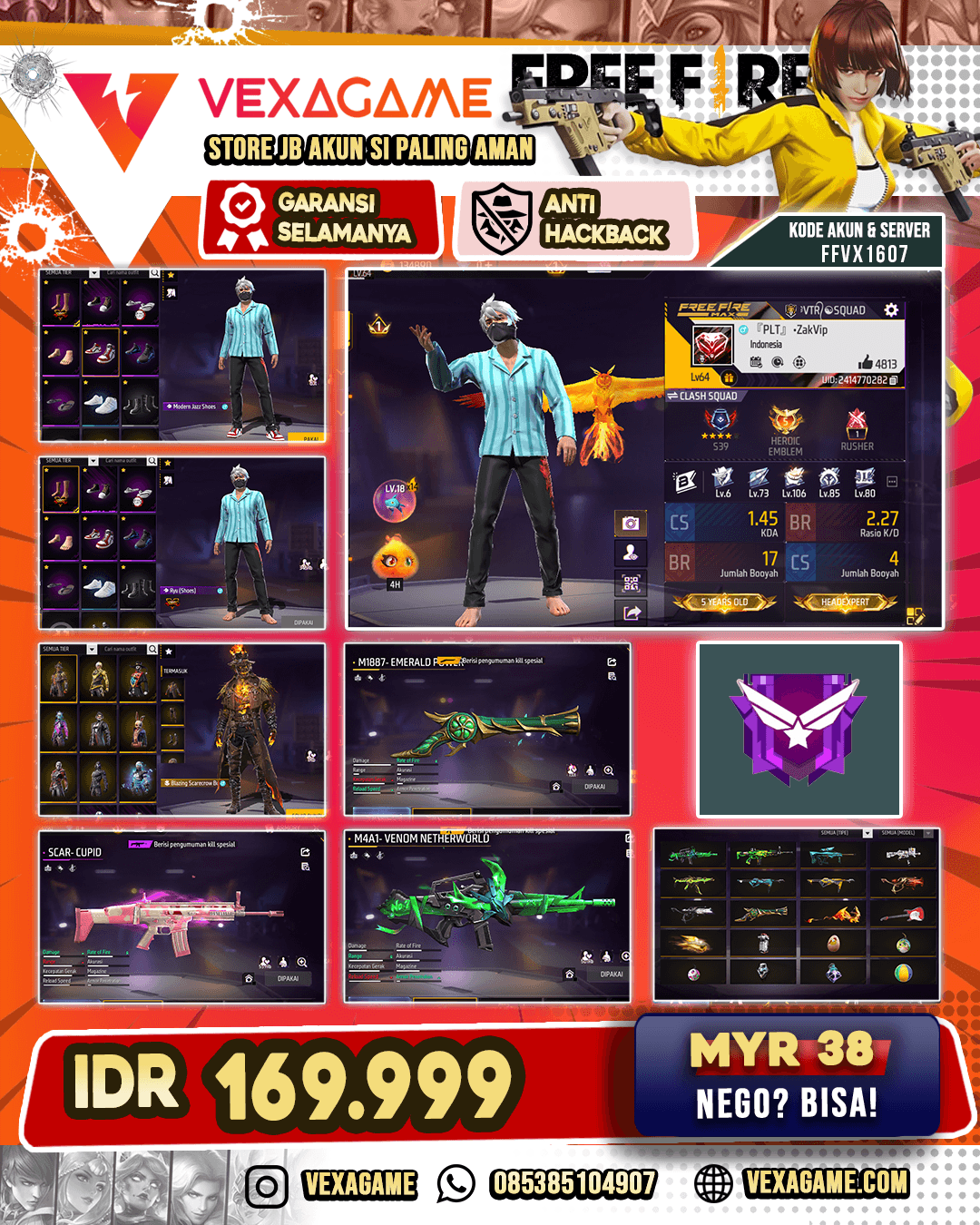 SG TEROMPET | SCAR CUPID | SEPATU JORDAN | NYEKER | VAULT 250++