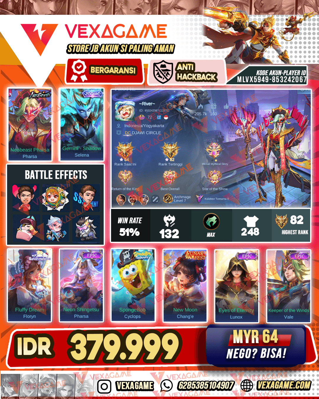 Parsha Neobeast | Selena Zodiac | Emblem + Hero MAX