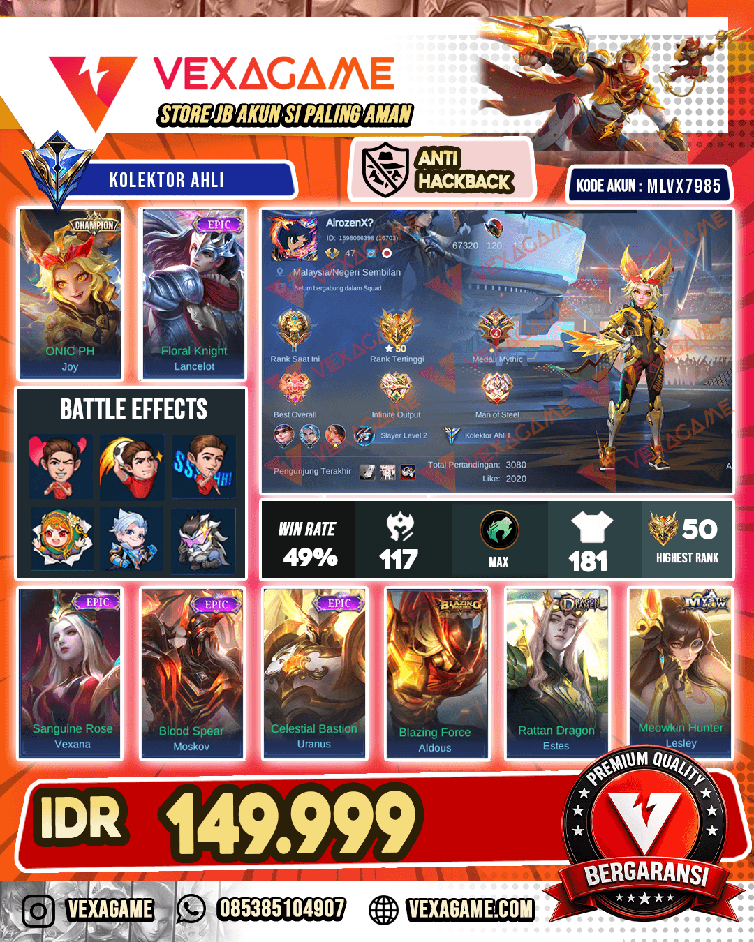 Joy Champion | Lancelot Epic