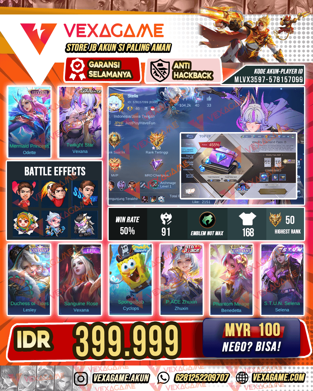Vexana Asphirant | User Mage | WDP ON 51 HARI