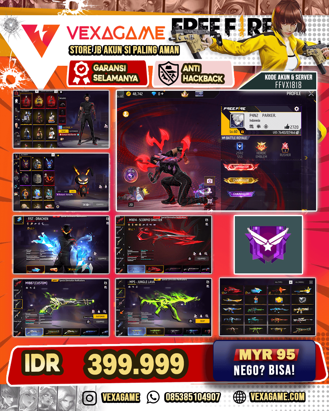 M1014 SCORPIO SHATTER LV 7 | TINJU LV 5 | SG 4 RASA | SCORPION VOID BUNDLE | VAULT 220 | ANIMAS LOBBY ON