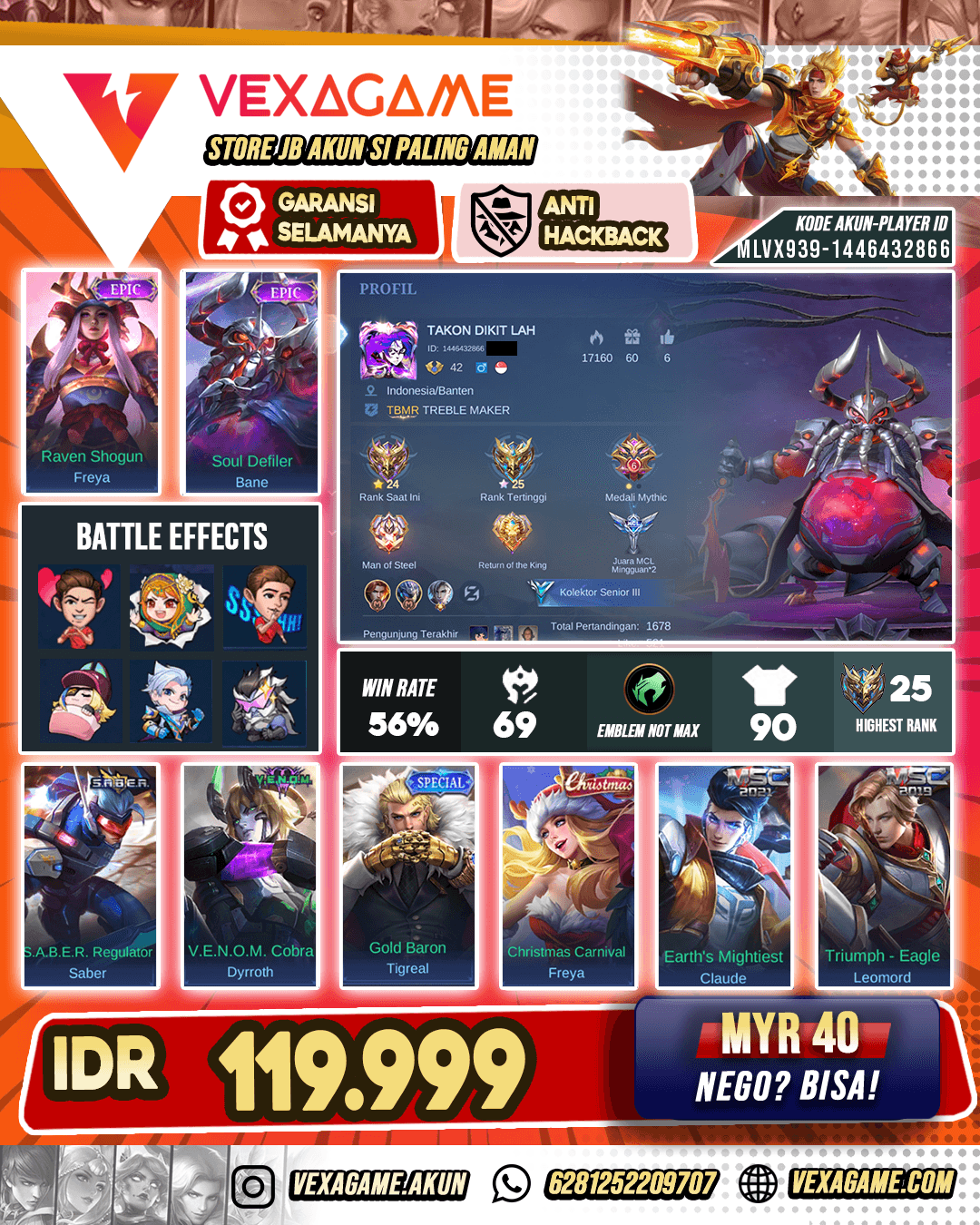Bane Epic | Tigreal Spesial