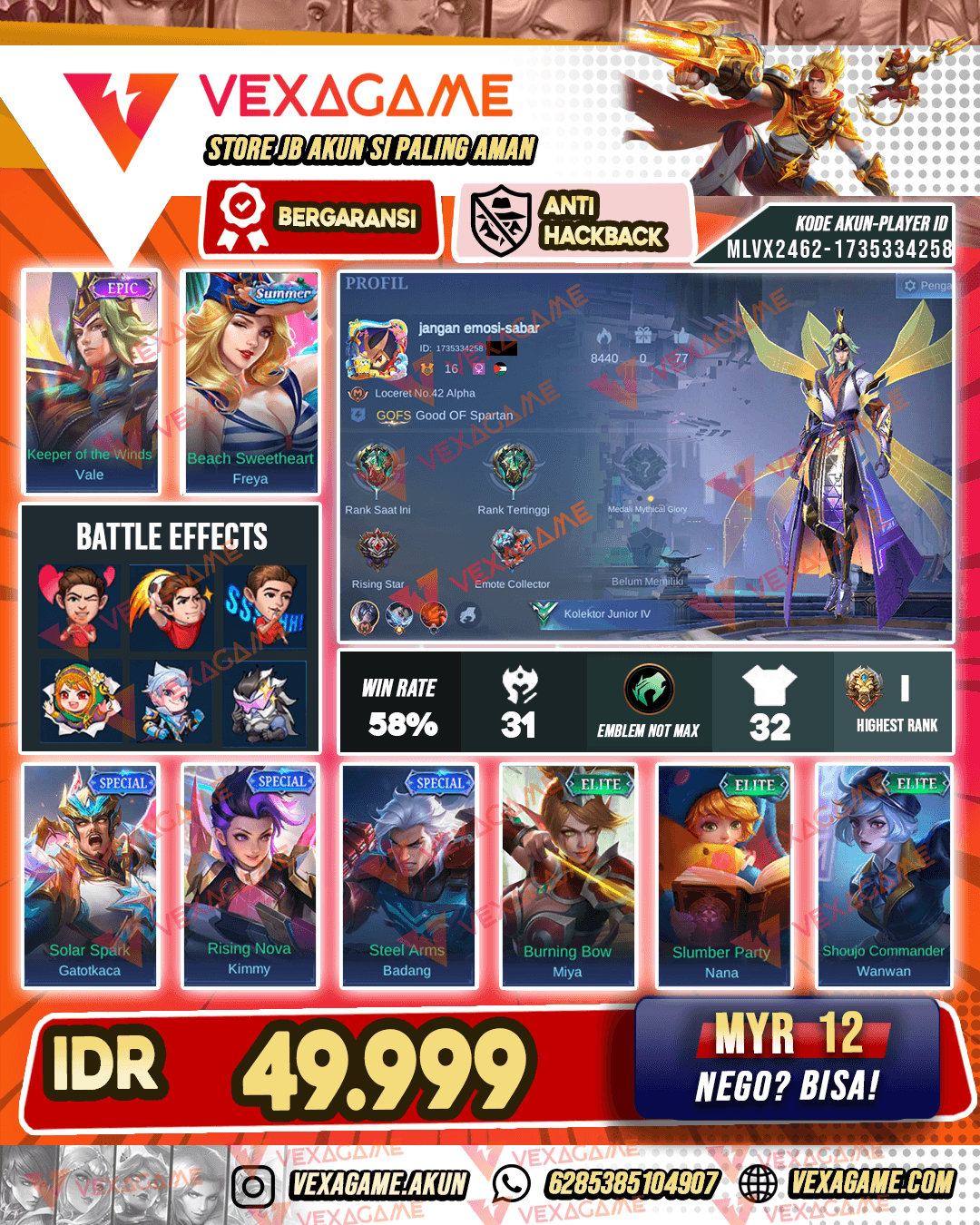 Akun Murah