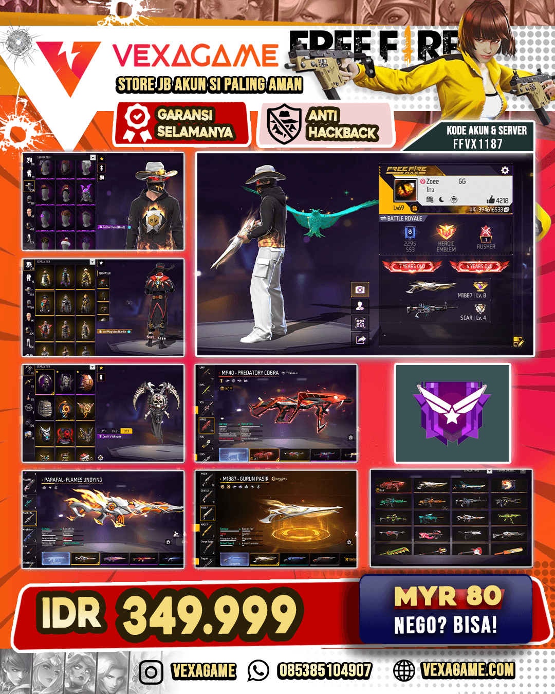 AKUN SEMI OLD | EVO MAX 1 | SG GURUN | PARAFAL INCUBATOR | VAULT OTW 500