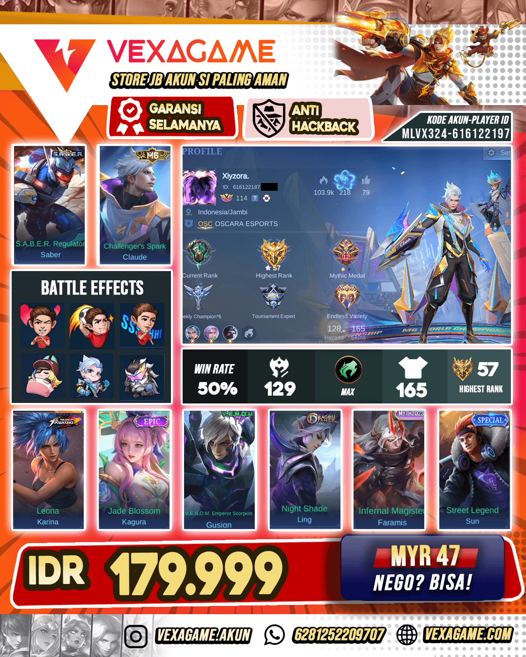 Claude M6 Murah | hero & Emblem Max