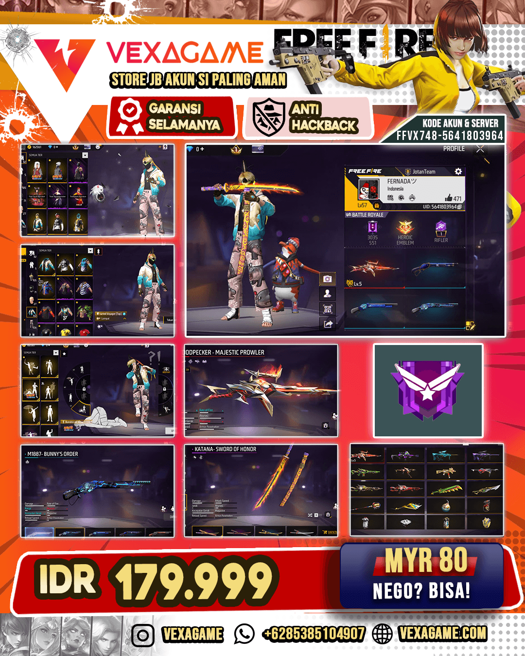 1 EVO | SG BUNNYS | VAULT 150++`