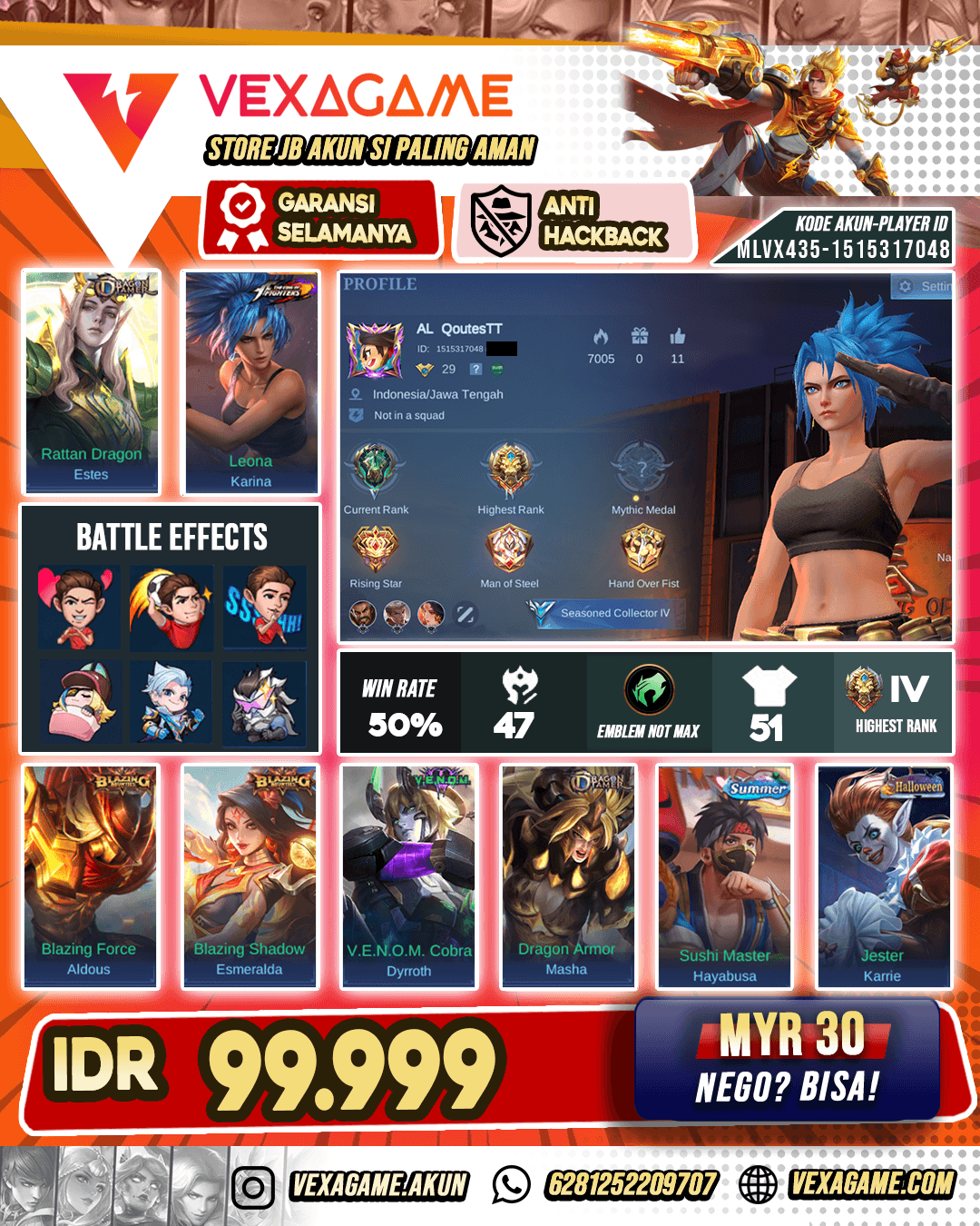 Akun MLBB Murah Meriah