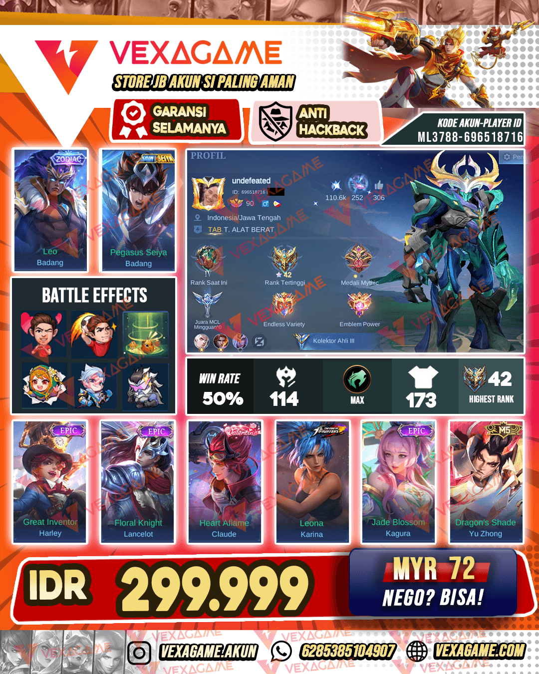 Badang Zodiac X Badang Saint Seiya | Emblem MAX