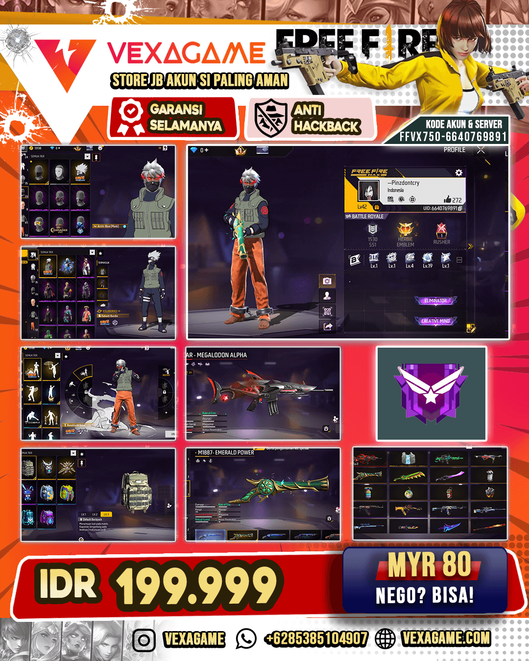 BUNDLE KAKASHI | 1 EVO | SG TEROMPET |
