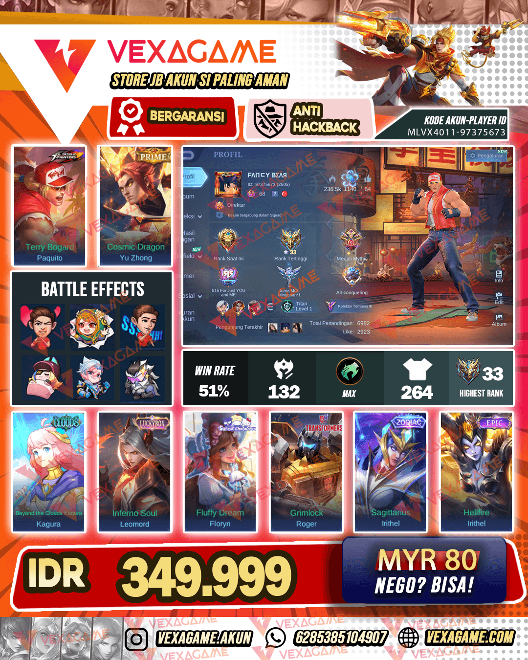 Paquito KOF | Emblem MAX & Hero MAX