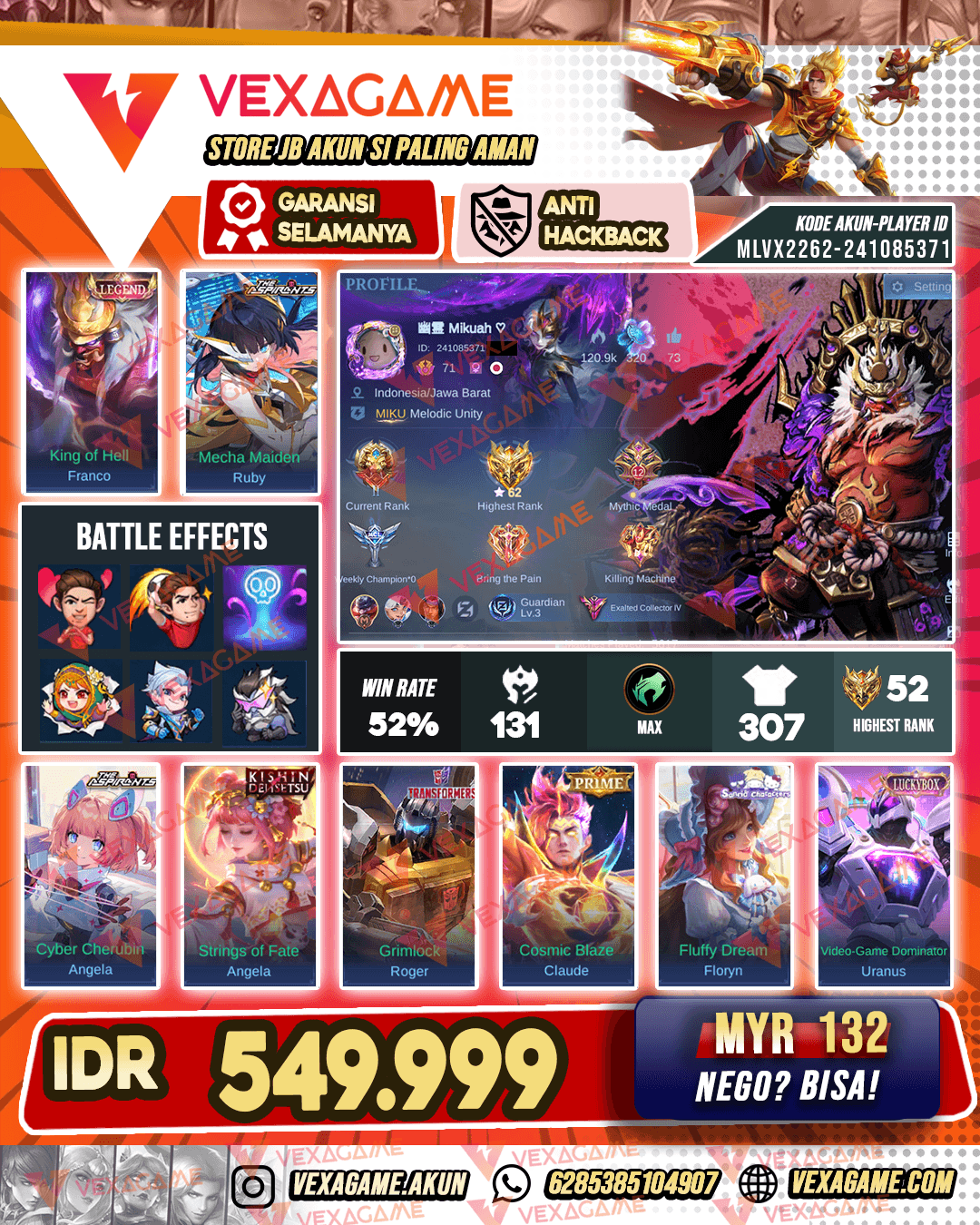 Franco Legend | 2 Aspirants | Angela Kishin | Hero MAX & Emblem MAX
