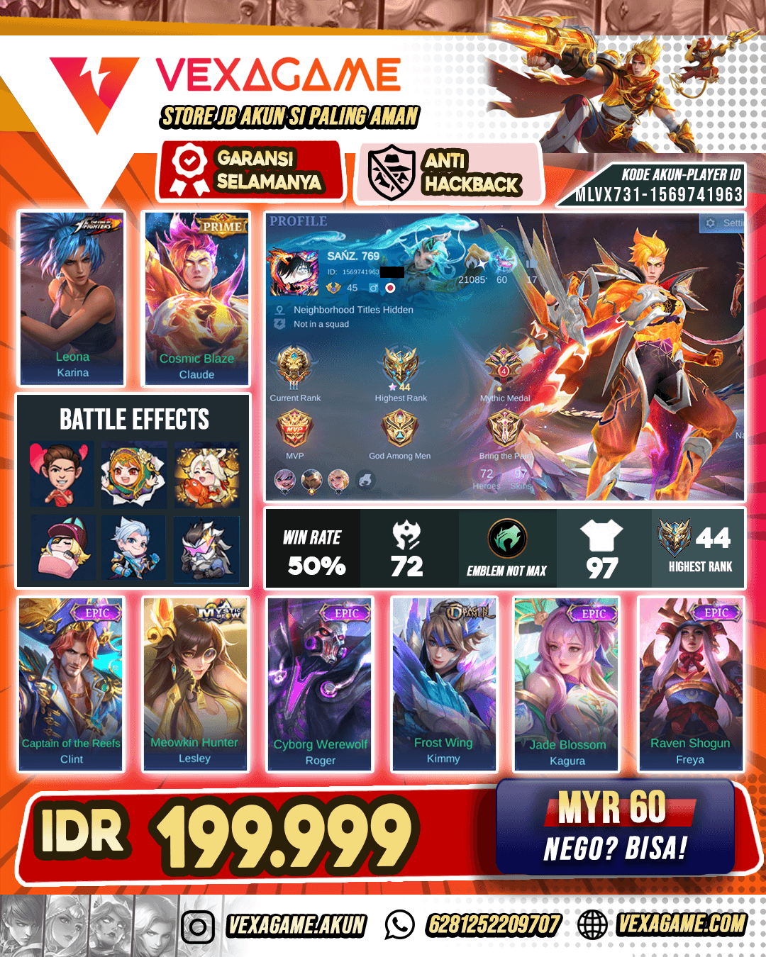 Claude Prime X Karina KoF Murah