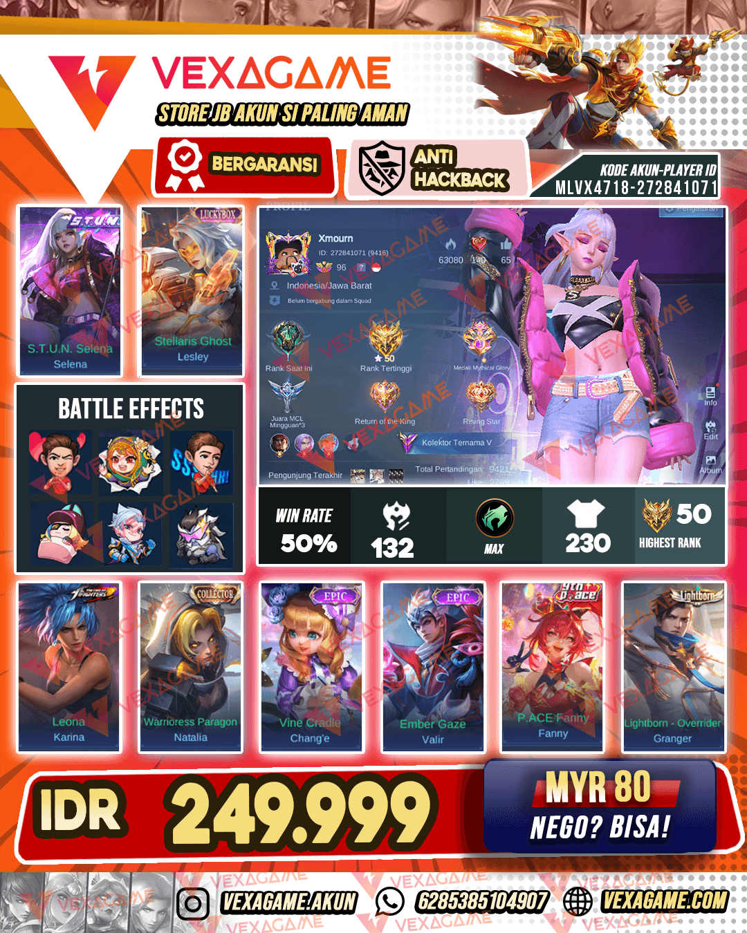 Selena STUN | Lesley Luckybox | Hero + Emblem MAX